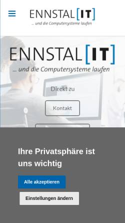 Vorschau der mobilen Webseite www.ennstal-it.at, Ennstal - IT