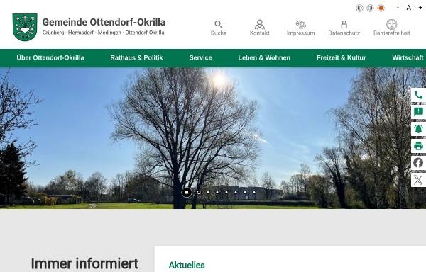 Vorschau von www.ottendorf-okrilla.de, Ottendorf Okrilla