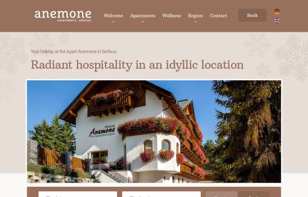 Vorschau von www.anemone.at, Haus Anemone