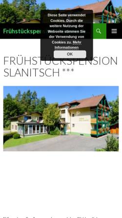 Vorschau der mobilen Webseite www.slanitsch-klopeinersee.at, Pension Slanitsch