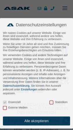 Vorschau der mobilen Webseite members.asak.at, Höller Raumausstattung