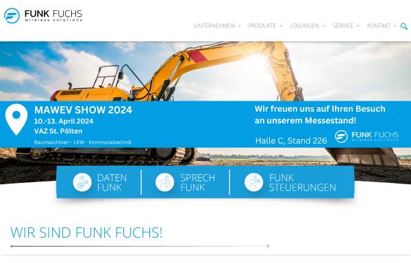 Vorschau von www.funkfuchs.at, Funk Fuchs GmbH & Co KG. A-4642 Sattledt