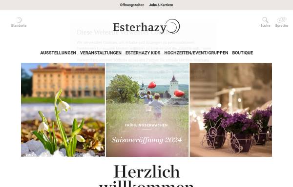 Vorschau von esterhazy.at, Fürst Esterházy'sche Privatstiftung Schloss Eisenstadt
