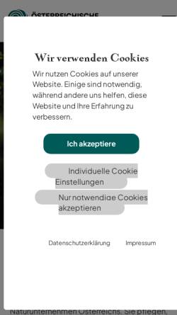 Vorschau der mobilen Webseite www.bundesforste.at, Österreichische Bundesforste AG
