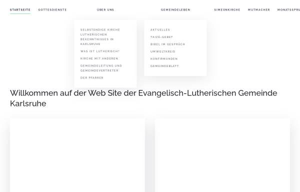 Vorschau von www.lutherisch-karlsruhe.org, Evangelisch-Lutherische Gemeinde