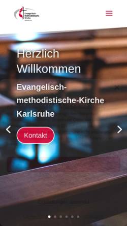 Vorschau der mobilen Webseite www.emk-karlsruhe.de, Evangelisch-methodistische Kirche