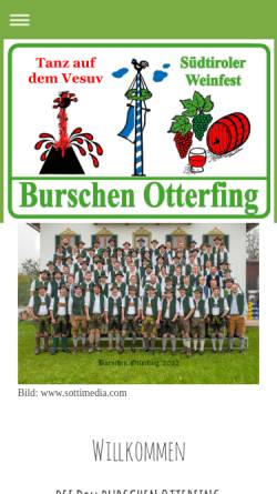 Vorschau der mobilen Webseite www.burschen-otterfing.de, Burschenverein Otterfing e.V.