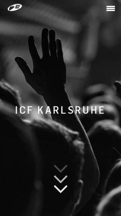 Vorschau der mobilen Webseite www.icf-karlsruhe.de, icf Karlsruhe