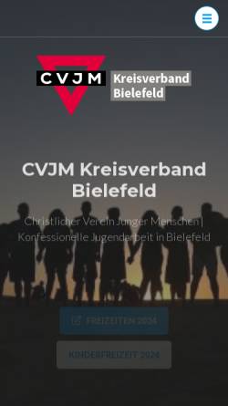 Vorschau der mobilen Webseite www.cvjm-kv-bielefeld.de, CVJM Kreisverband Bielefeld e.V.