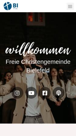 Vorschau der mobilen Webseite fcg-bielefeld.de, Freie Christengemeinde Bielefeld