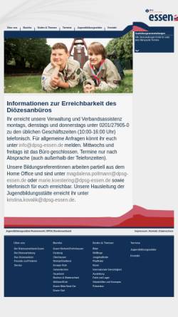 Vorschau der mobilen Webseite www.dpsg-essen.de, Deutsche Pfadfinderschaft Sankt Georg (DPSG) - Diözesanverband Essen
