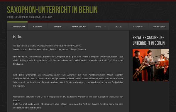 Vorschau von www.saxophon-unterricht-berlin.de, Schlönvogt, Rolf