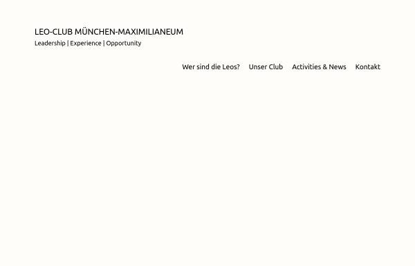 Vorschau von www.leoclub-muenchen-maximilianeum.de, LeoClub Maximilianeum München