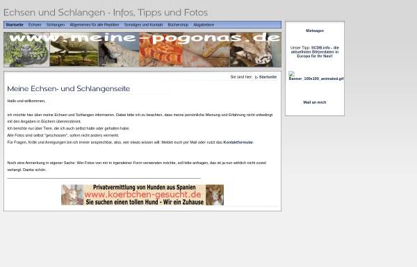 Vorschau von www.meine-pogonas.de, Meine Pogonas
