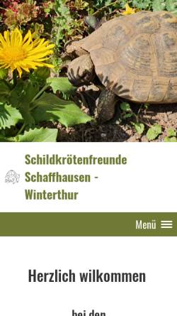 Vorschau der mobilen Webseite www.sfsw.ch, Schildkrötenfreunde Schaffhausen Winterthur