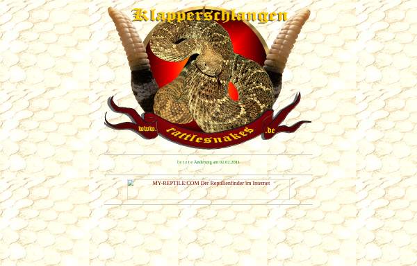 Vorschau von www.rattlesnakes.de, Klapperschlangen