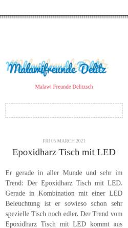 Vorschau der mobilen Webseite www.malawifreunde-delitzsch.de, Malawifreunde-Delitzsch