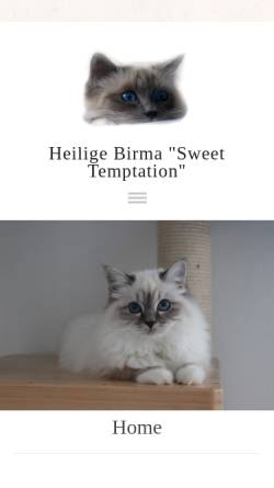 Vorschau der mobilen Webseite www.heilige-birma.ch, Of Sweet Temptation