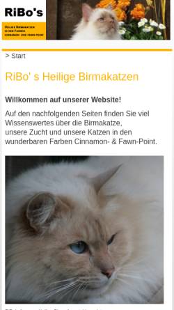 Vorschau der mobilen Webseite ribos.de, Von Ribos