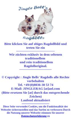Vorschau der mobilen Webseite www.ragdollzuechter.de, Jingle Bells
