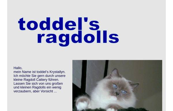 Vorschau von www.toddels-ragdolls.de, Toddels Ragdolls