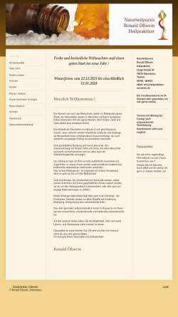 Vorschau der mobilen Webseite heilpraktiker-oesswein.de, Naturheilpraxis Ronald Ößwein