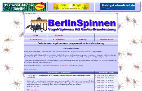 Vorschau von www.berlinspinnen.de, Berlin-Spinnen