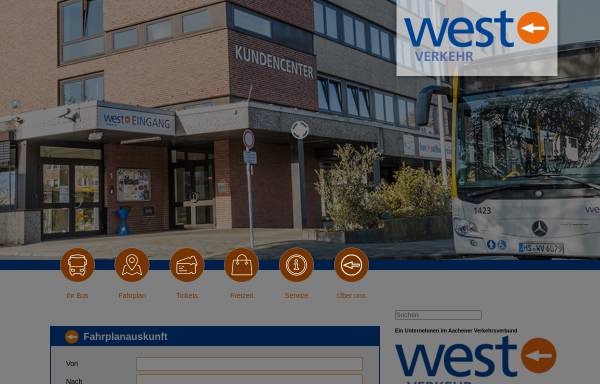 Vorschau von www.west-verkehr.de, WestEnergie und Verkehr GmbH