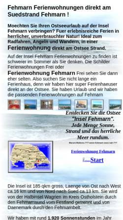 Vorschau der mobilen Webseite www.fehmarn-pur.de, Fehmarn-Pur, Michaela Lüthje