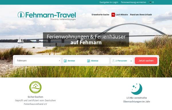 Vorschau von www.fehmarn-travel.de, Fehmarn-Travel, Travel GbR