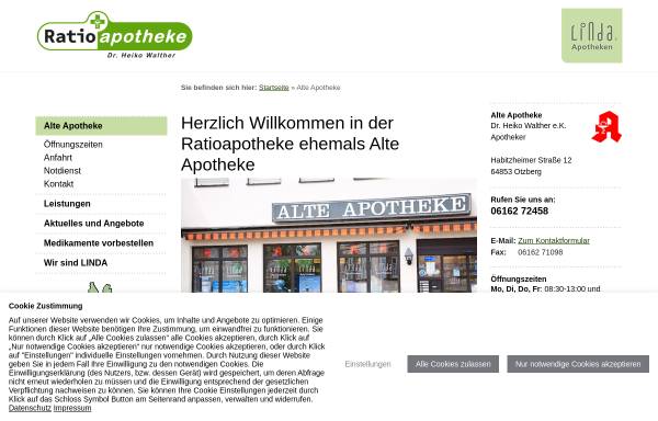 Vorschau von www.alte-apotheke-otzberg.de, Alte Apotheke