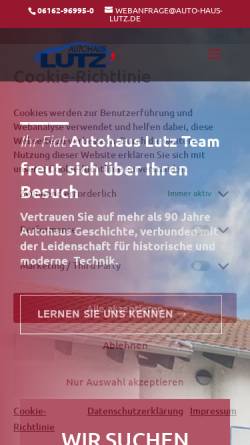 Vorschau der mobilen Webseite auto-haus-lutz.de, Autohaus Lutz