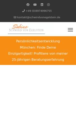 Vorschau der mobilen Webseite www.schwindvonegelstein.de, Farb- und Stilberatung