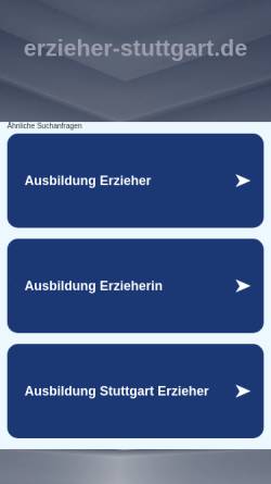 Vorschau der mobilen Webseite www.erzieher-stuttgart.de, Katholische Fachschule für Sozialpädagogik