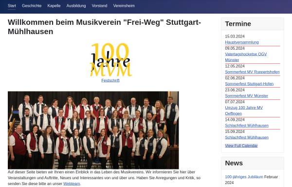 Vorschau von www.musikverein-stuttgart-muehlhausen.de, Musikverein 