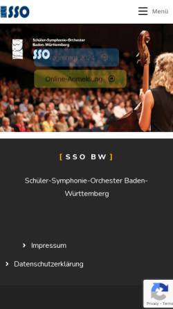 Vorschau der mobilen Webseite sso-stuttgart.de, Schüler-Symphonie-Orchester Stuttgart