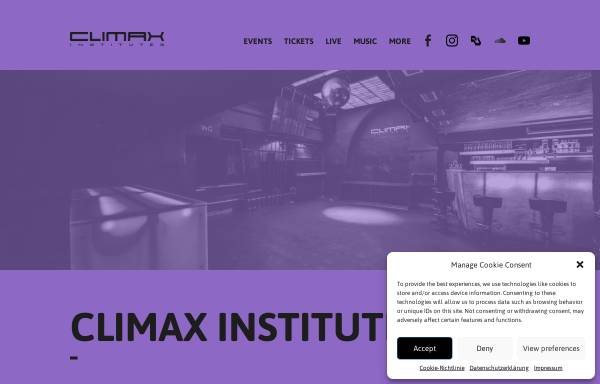 Vorschau von climax-institutes.de, Climax Institutes