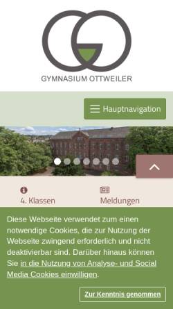 Vorschau der mobilen Webseite www.gymnasium-ottweiler.de, GO Gymnasium Ottweiler