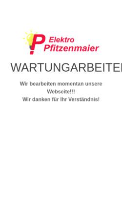 Vorschau der mobilen Webseite www.elektro-pfitzenmaier.de, Elektro Pfitzenmaier