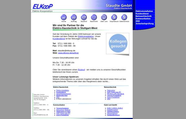 Vorschau von www.elkoop.de, Staudte GmbH