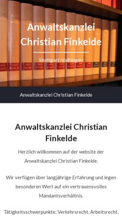 Vorschau der mobilen Webseite finkelde.de, Anwaltskanzlei Finkelde