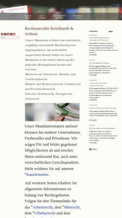 Vorschau der mobilen Webseite anwalt-im-netz.de, Reichhardt & Schlotz