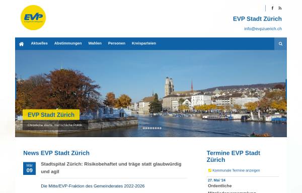 Vorschau von www.evpzuerich.ch, EVP Stadt Zürich