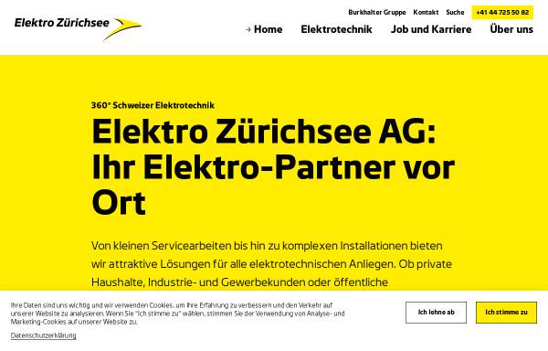 Vorschau von www.elektro-zuerichsee.ch, Elektro Zürichsee AG