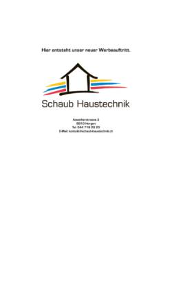 Vorschau der mobilen Webseite www.schaub-haustechnik.ch, Schaub Haustechnik
