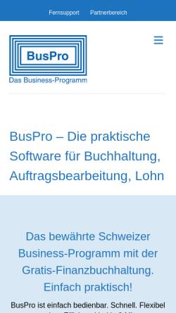 Vorschau der mobilen Webseite www.buspro.ch, BusPro AG