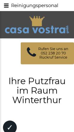 Vorschau der mobilen Webseite www.casavostra.ch, CasaVostra