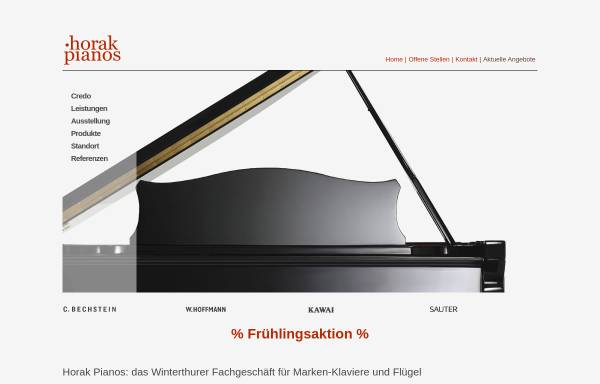 Vorschau von www.pianos.ch, Horak Pianos