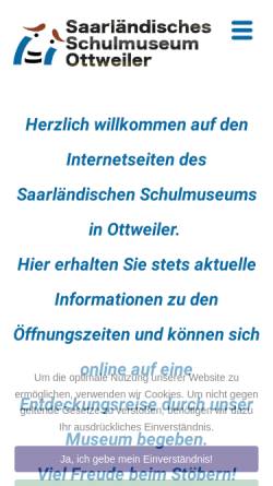 Vorschau der mobilen Webseite schulmuseum-ottweiler.net, Saarländisches Schulmuseum