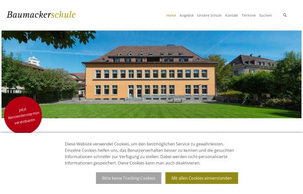 Vorschau von www.baumackerschule.ch, Baumackerschule Zürich
